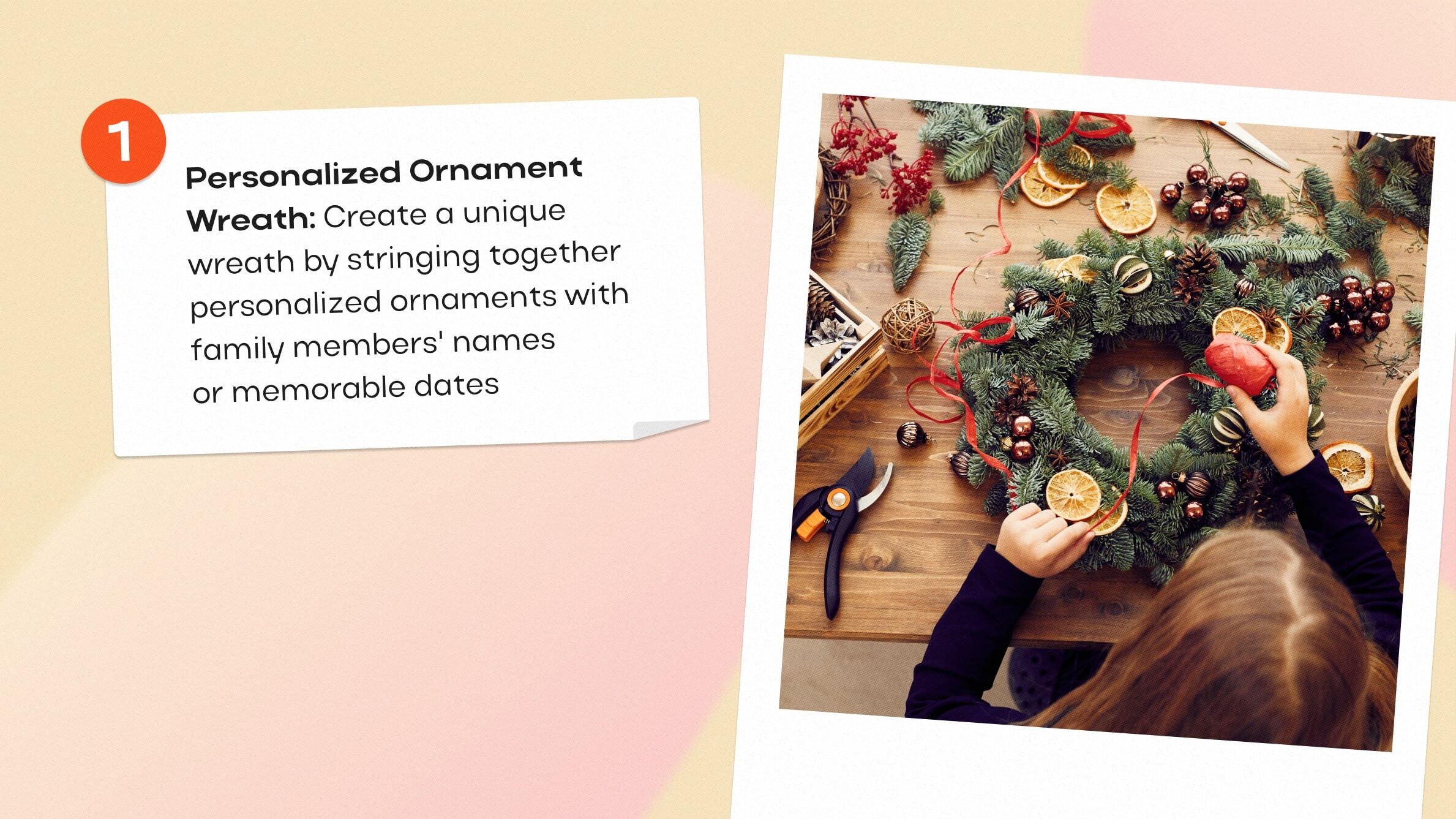 Personalized Ornament Wreath