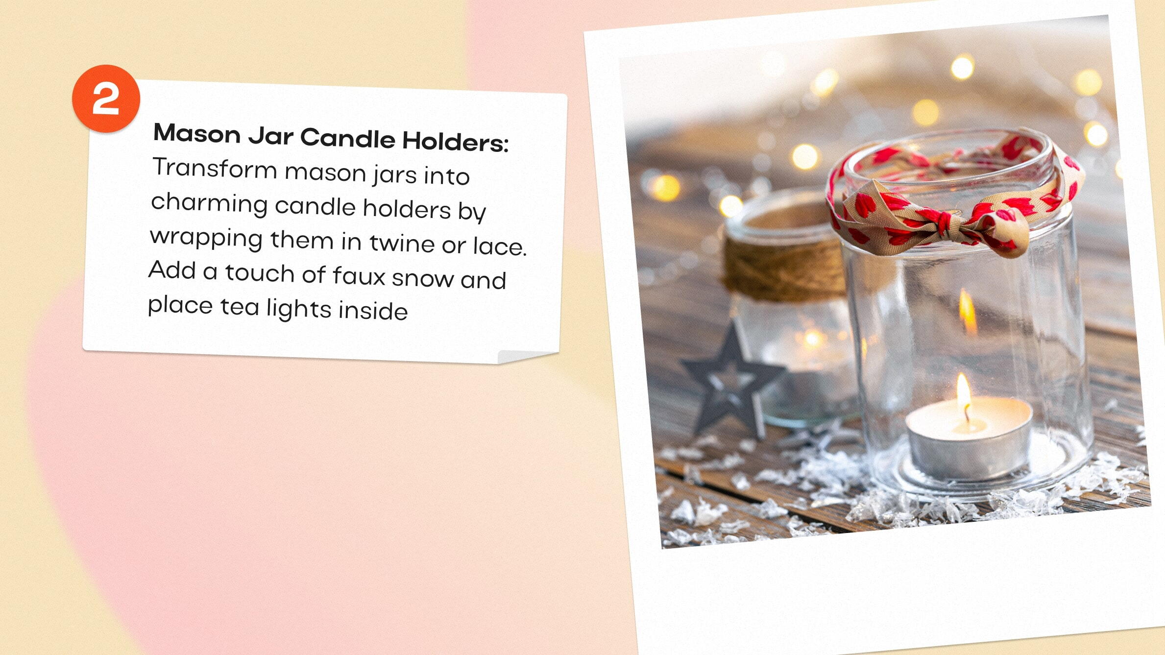 Mason Jar Candle Holders