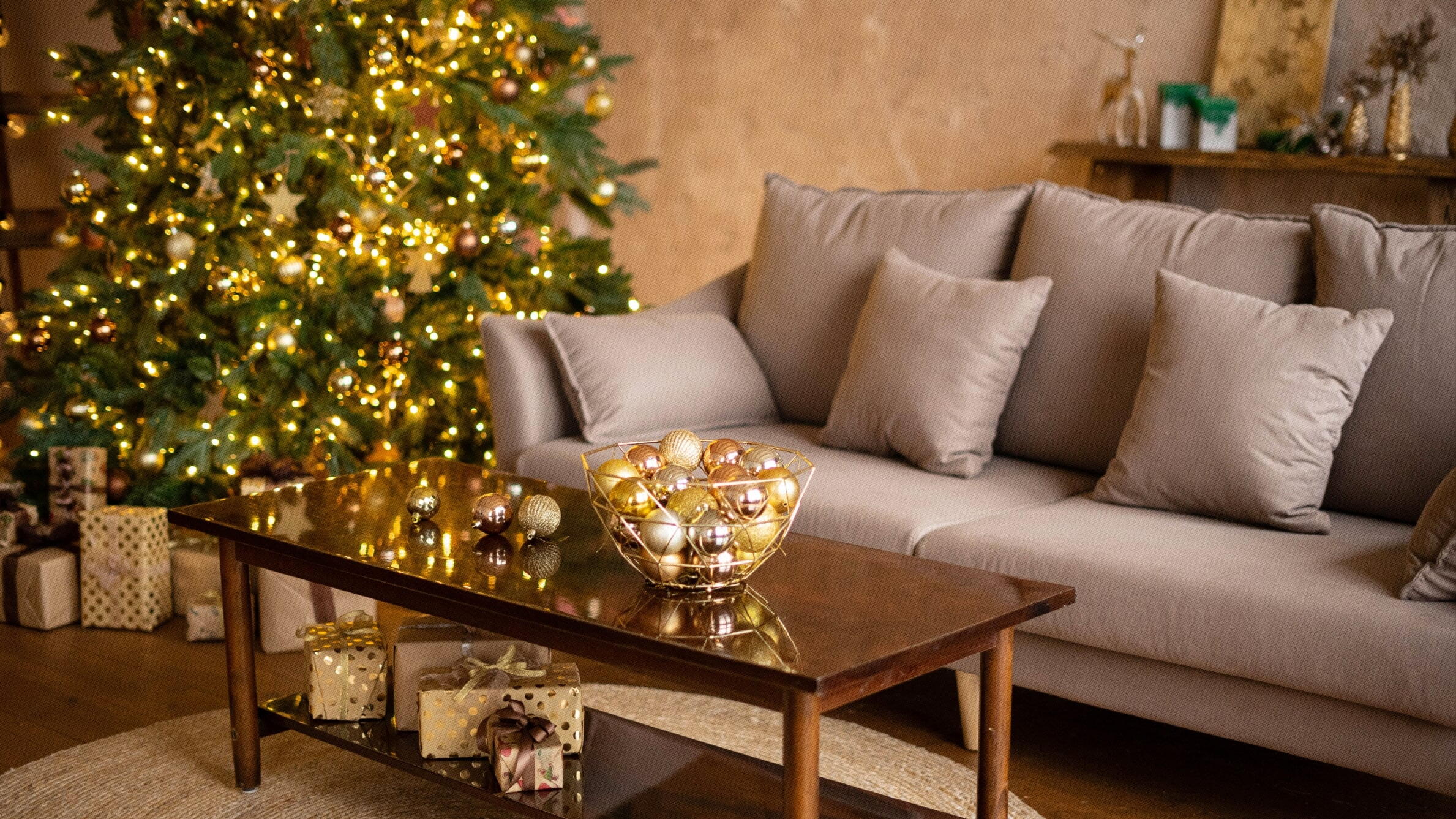 Living room christmas decor ideas