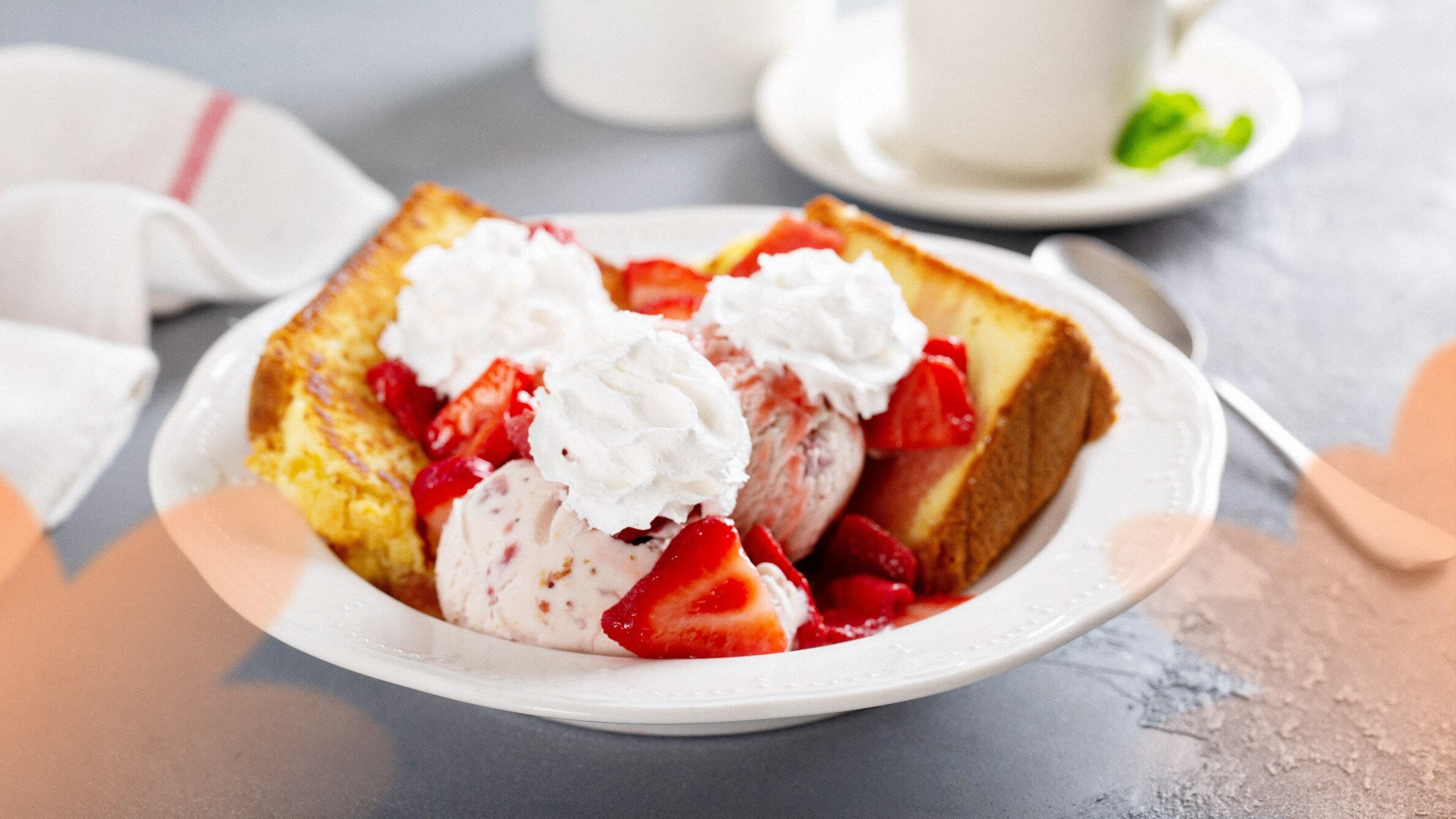 Serve the lemon cake