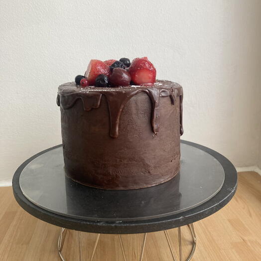 Signature chocolate ganache cake (Egg Free)