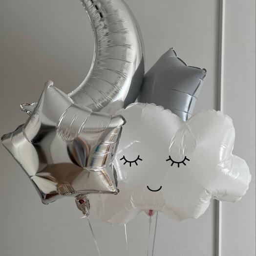 Moon   Stars Balloon Set