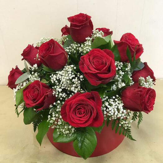 Розы в коробке