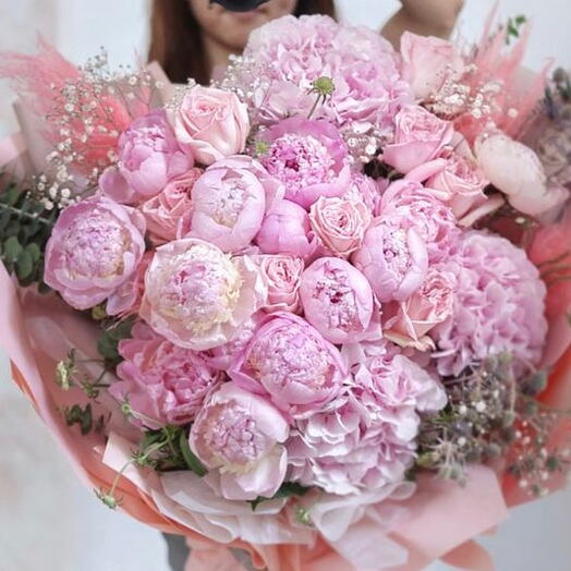 Peonies and Hydrangeas