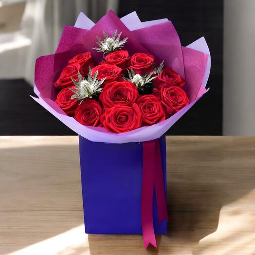 12 Red Roses (as pictured)