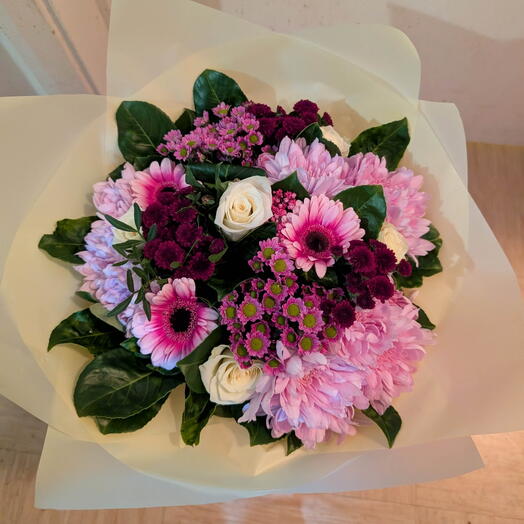 Букет рожевих гербер