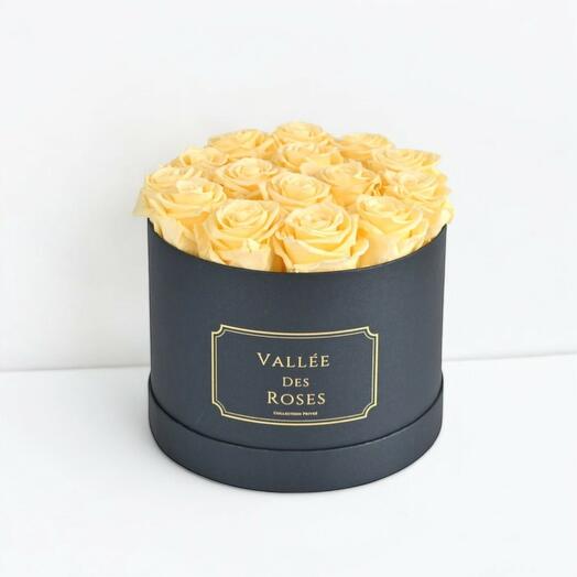 Cream Preserved Roses Box