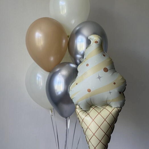 Vanilla Dream — 8 Helium Balloons