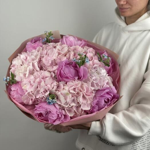 Cotton Candy Dream( hydrangeas and peonies)