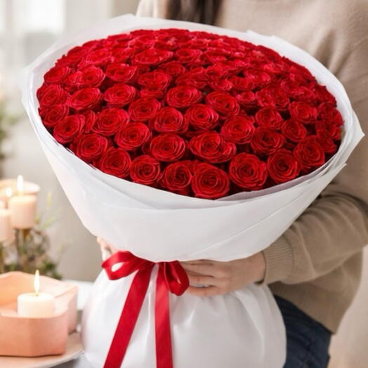 Premium long stems Red roses