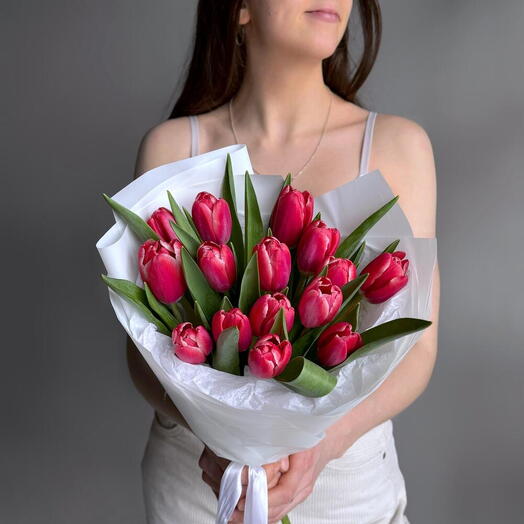 Pink Tulip Bouquet (15 Stems)