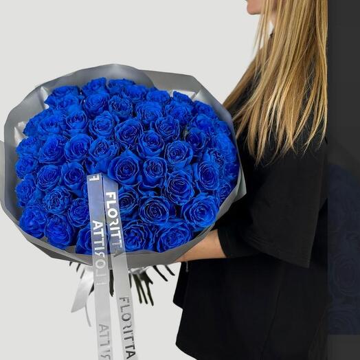 50 Blue Roses