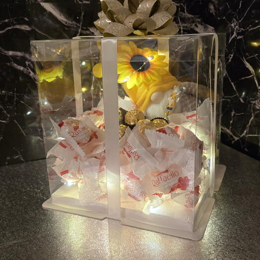 Роскошная подарочная коробка шоколадных конфет «Гном», ручной работы — ограниченное издание