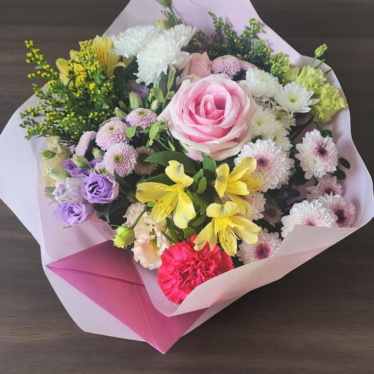 Pastel bright aqua pack bouquet