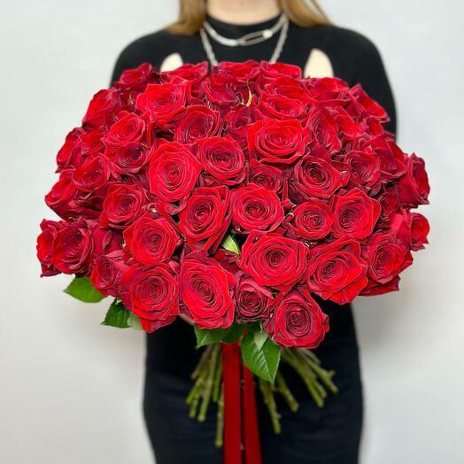 Luxurious Bouquet of 50 Red Roses