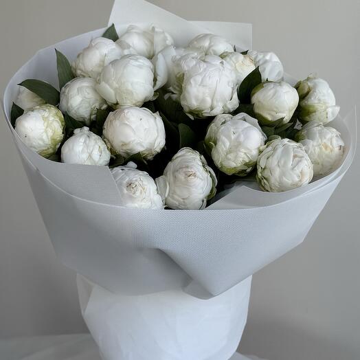 White peonies