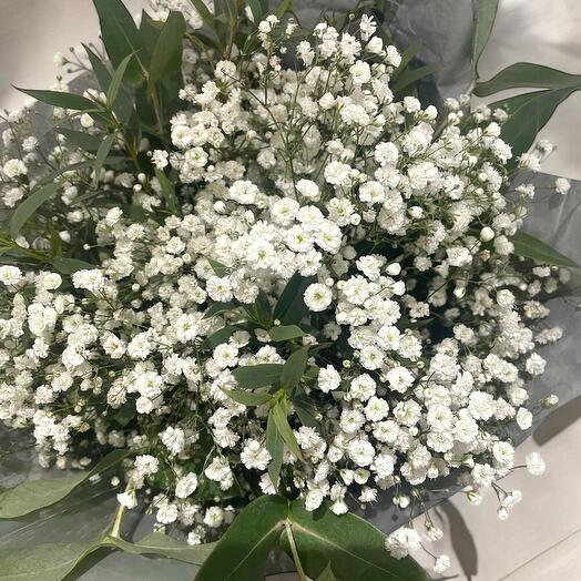 Pure Cloud Gypsophila Bouquet – Elegant Baby s Breath Arrangement
