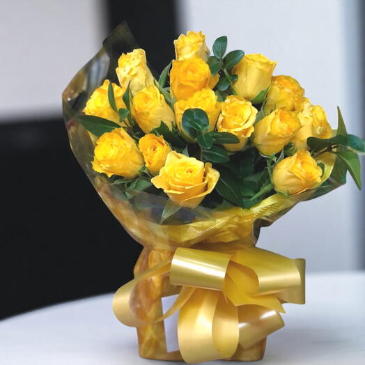 Lush Yellow Roses