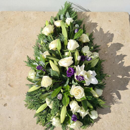 Траурная односторонняя композиция 2 фута