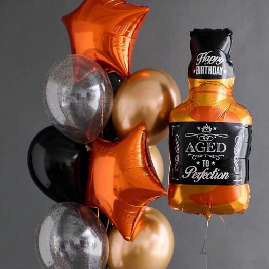 Whiskey Bottle Balloon Set