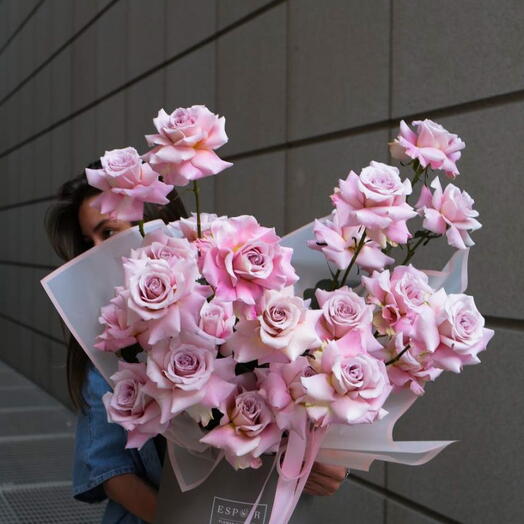 Pink Roses in a Hat Box