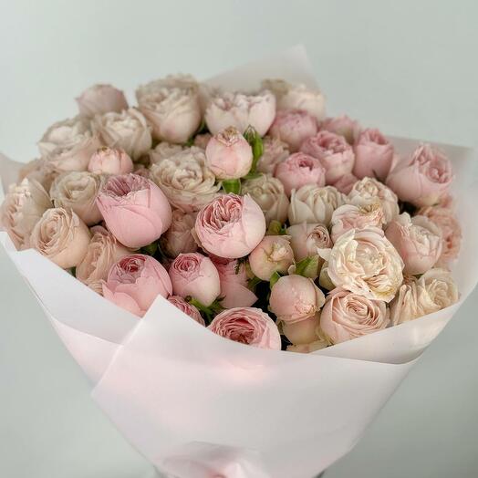 Blush Garden – Soft Pink Spray Rose Bouquet
