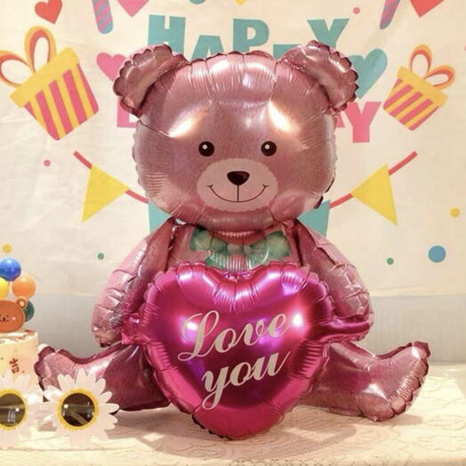 I love you Teddy bear Balloon