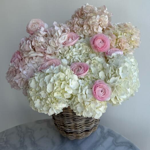 Flowers in basket
