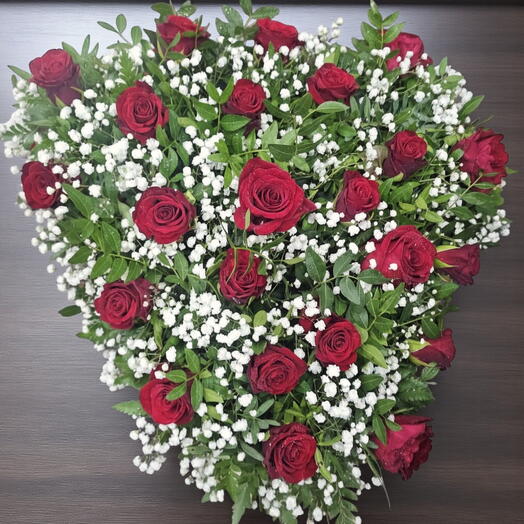 Floral heart 14 inch