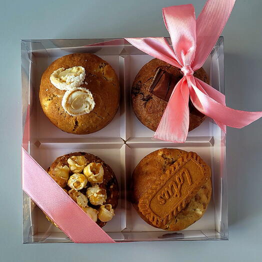 New York Cookies Popcorn Coffee Caramel (box of 4)