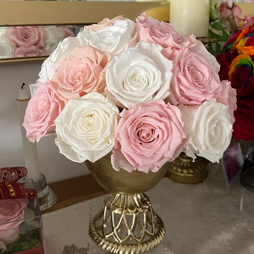 Forever Roses in vase