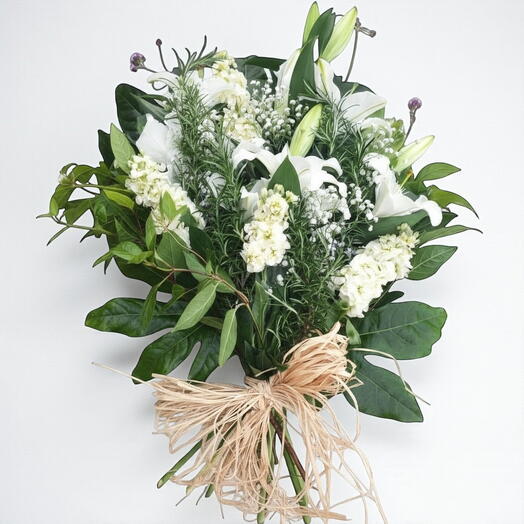 Sympathy white flowers
