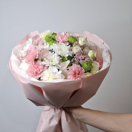 Bouquet of Carnations and Chrysanthemums