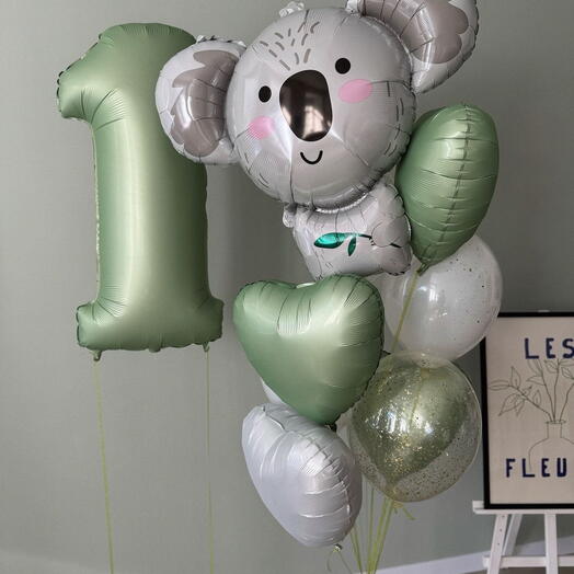 Koala Birthday Balloon Set