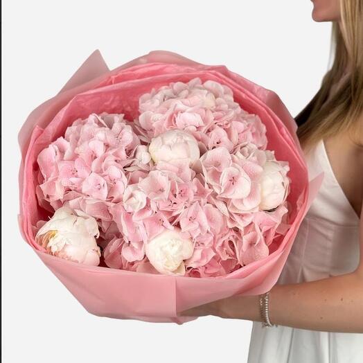 Pink Breeze (hydrangeas and peonies )
