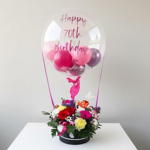 Цветочная коробка «Воздушный шар»