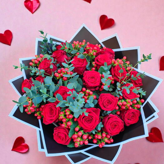 Ruby Romance – 24 Red Roses