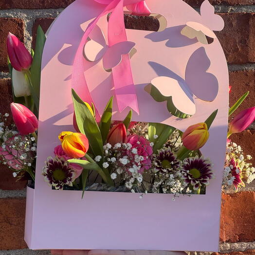 Butterfly flowers box