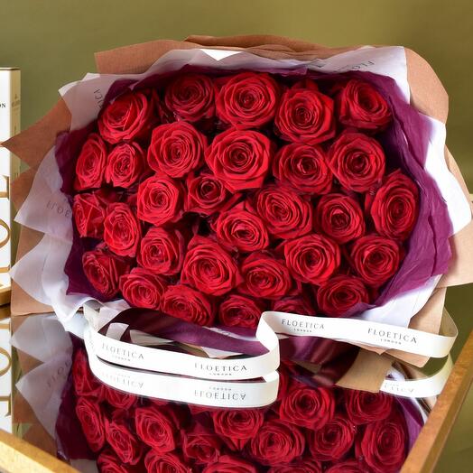 35 Velvet Red Rose Bouquet