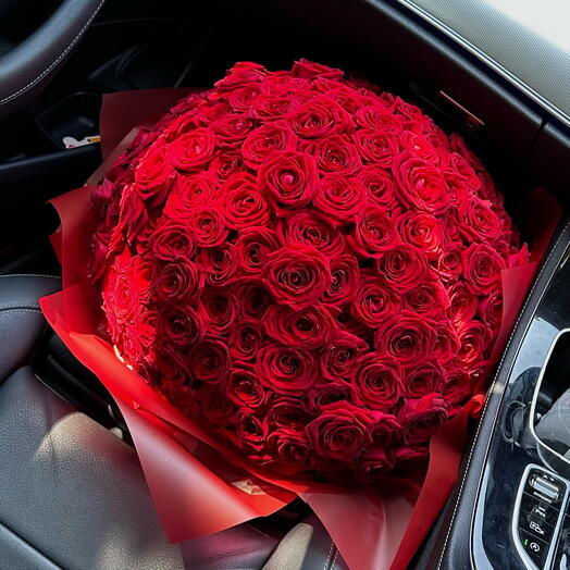 101 premium red roses