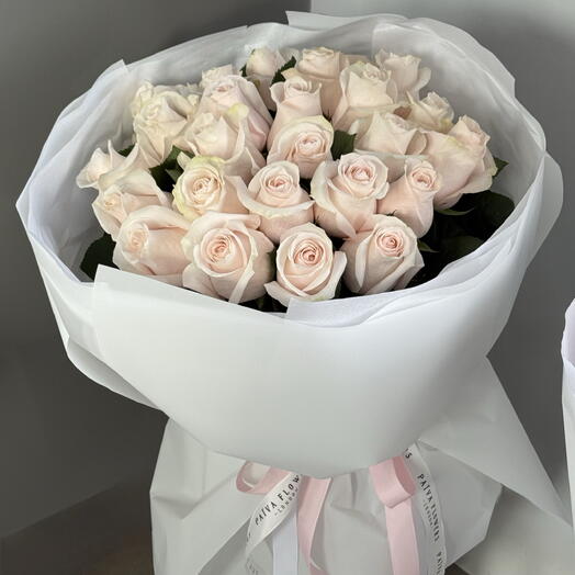 Blush Pink Rose Bouquet (21 Roses)