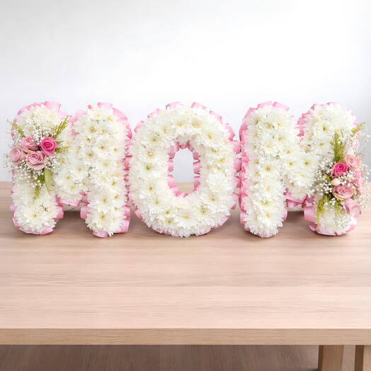 Цветочные буквы MAM