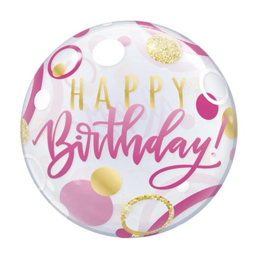 Happy Birthday Pink Balloon