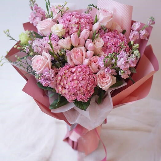 Тюльпан   Роза Симфония