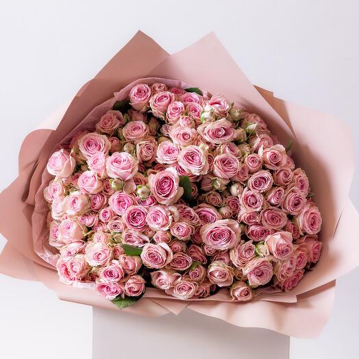Spray roses pink bq