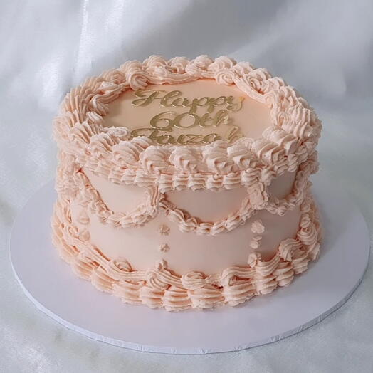 Pink vintage cake