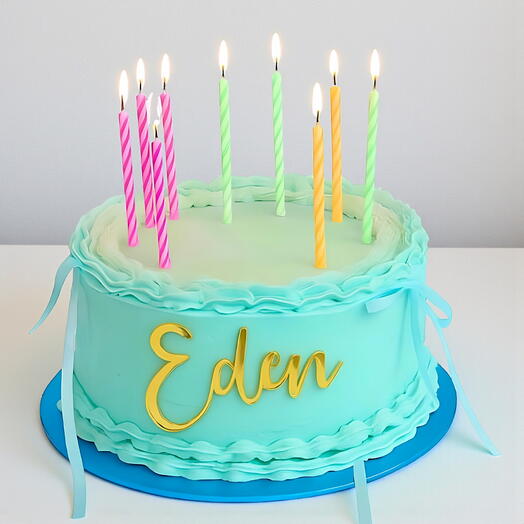 Blue Magic lemon Birthday cake