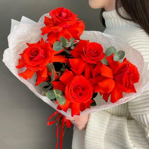 Red French Roses Bouquet