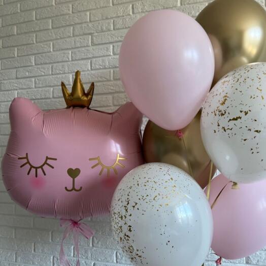 Princess Cat Balloon Set